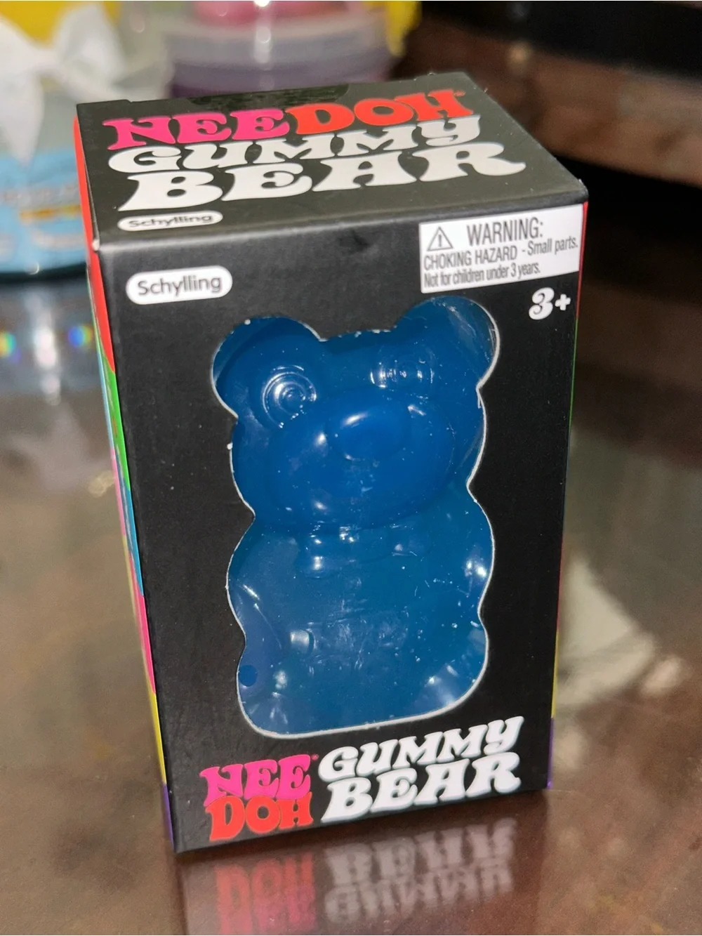 NeeDoh Blue Gummy Bear Stress Toy by Schylling